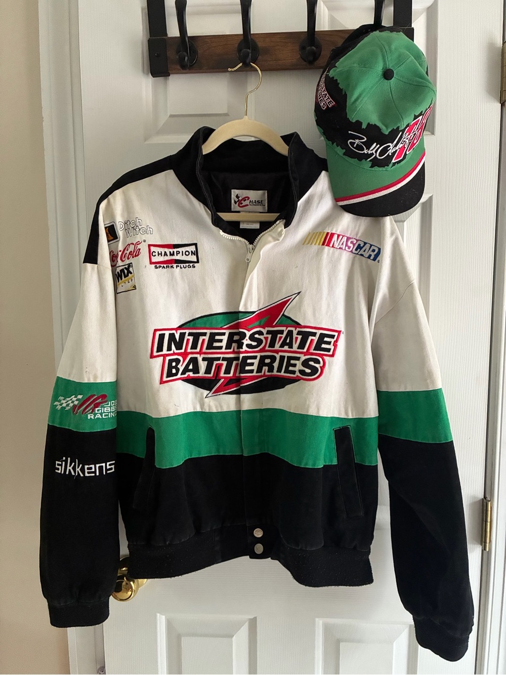 Vintage 2000 NASCAR Bobby Labonte Racing Jacket Size L & Hat Combo